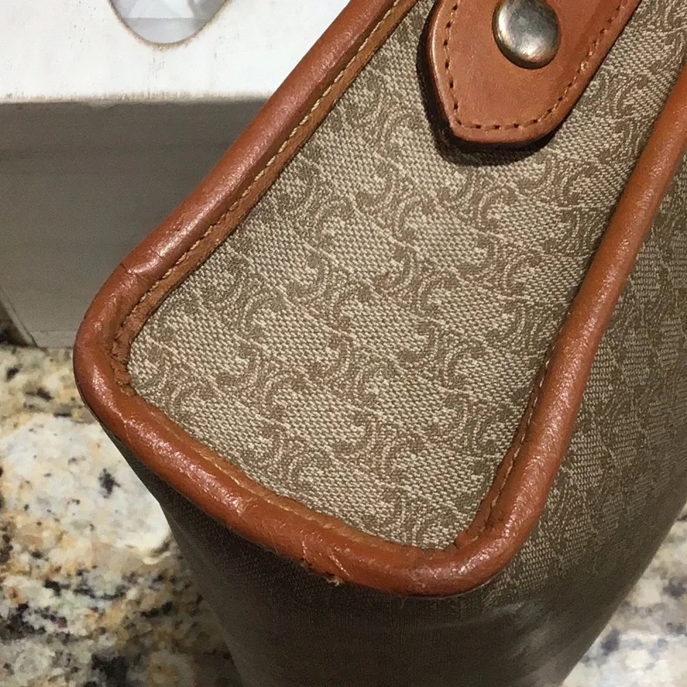 Vintage Celine Macadam Clutch Cosmetic Bag